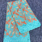 High Class Swiss Lace - Turquoise & Orange