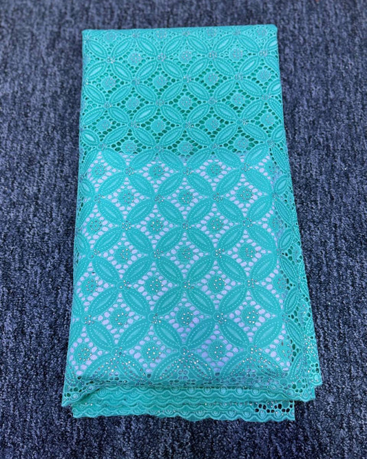 High Class Cotton Lace - Turquoise Colour