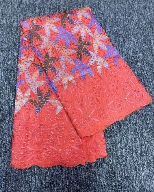 High Class Swiss Lace - Orange