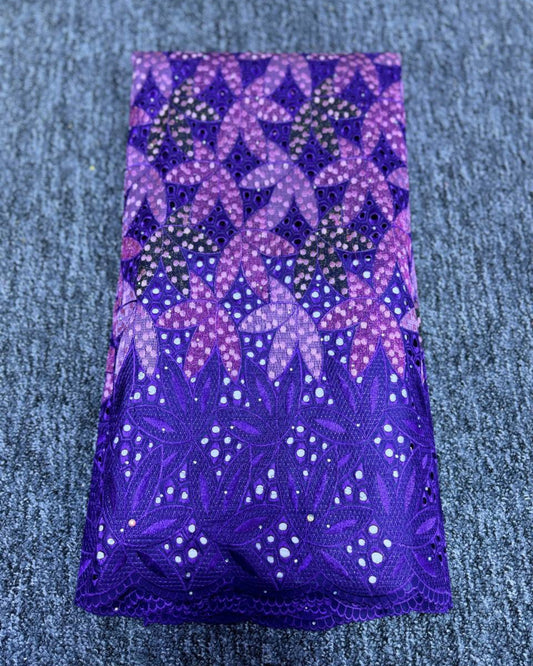 High Class Swiss Lace - Purple & Pink