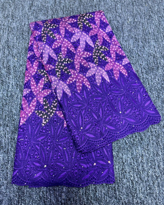 High Class Swiss Lace - Purple & Pink