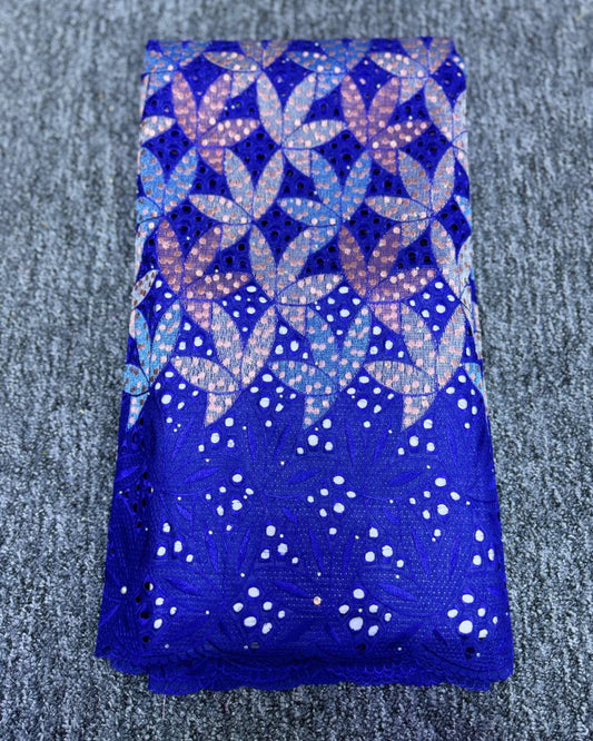 High Class Swiss Lace - Royal Blue