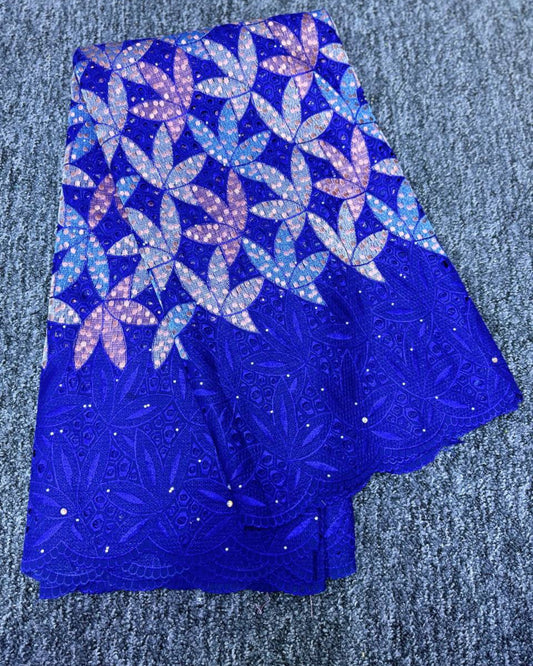 High Class Swiss Lace - Royal Blue