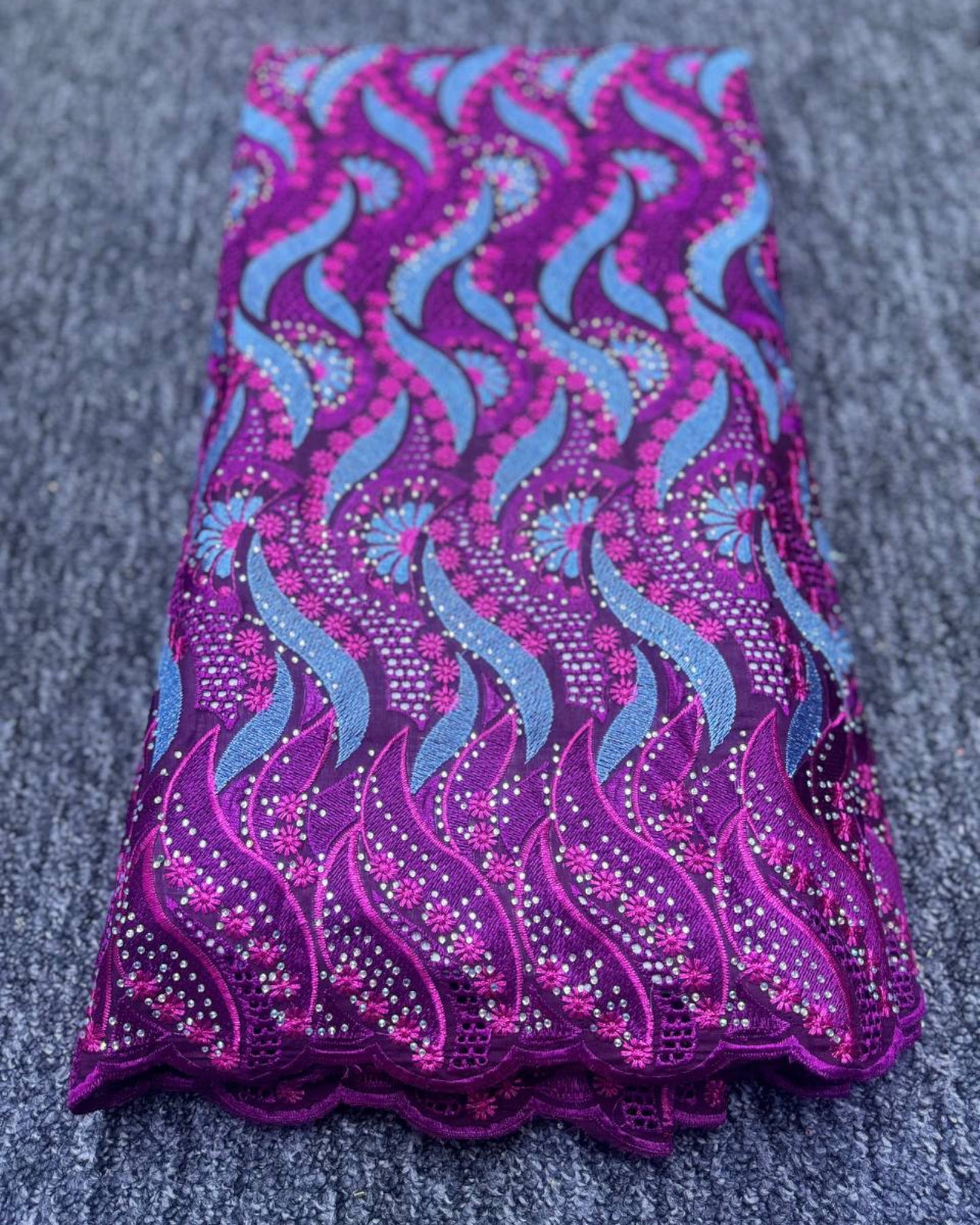 High Class Swiss Lace - Purple & Pink