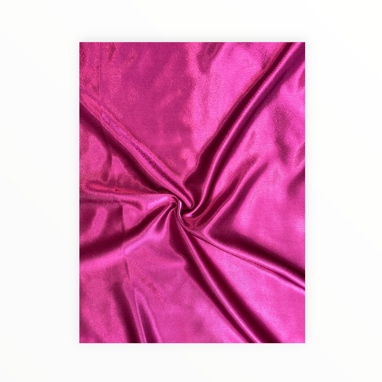 Fuscia Pink Silky Smooth Crepe Satin