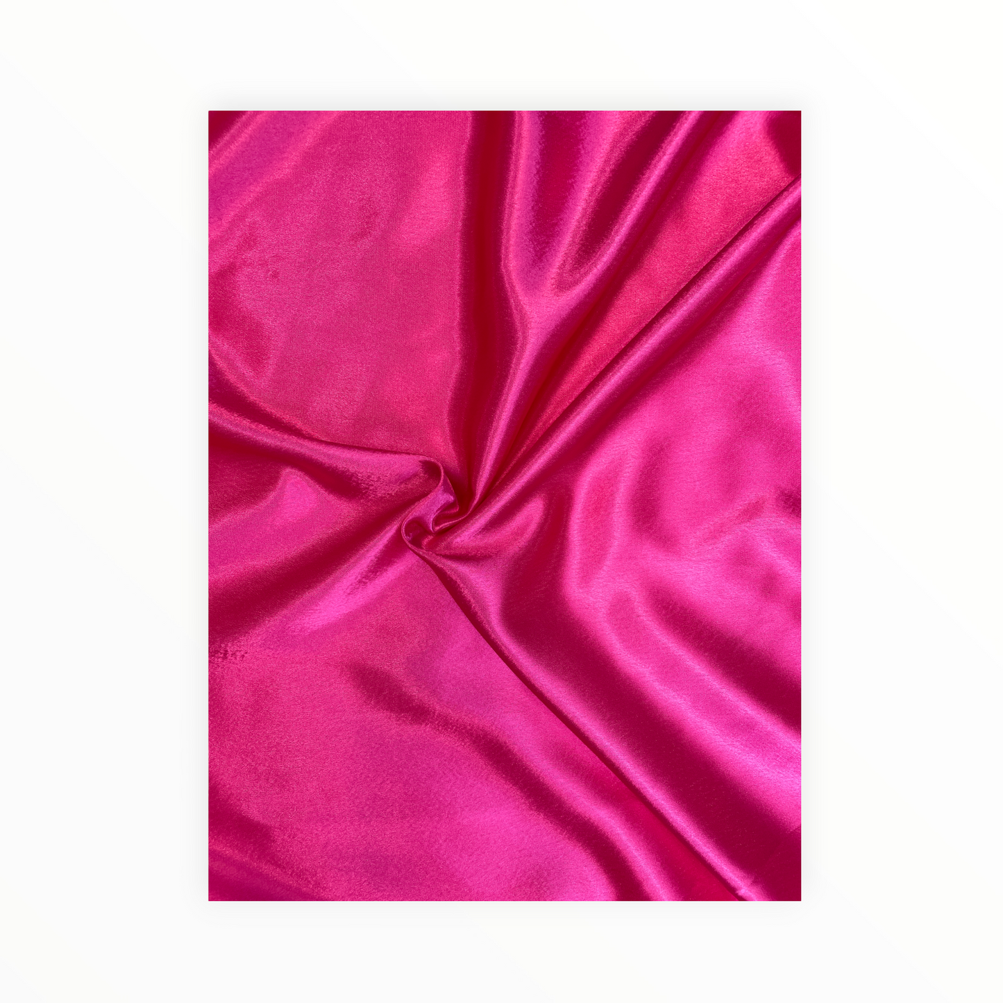 Fuscia Pink Silky Smooth Crepe Satin