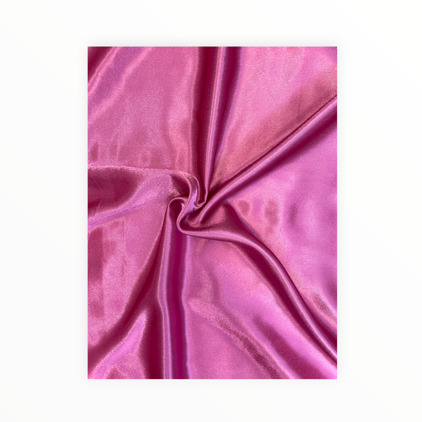 Fuscia Pink Silky Smooth Crepe Satin